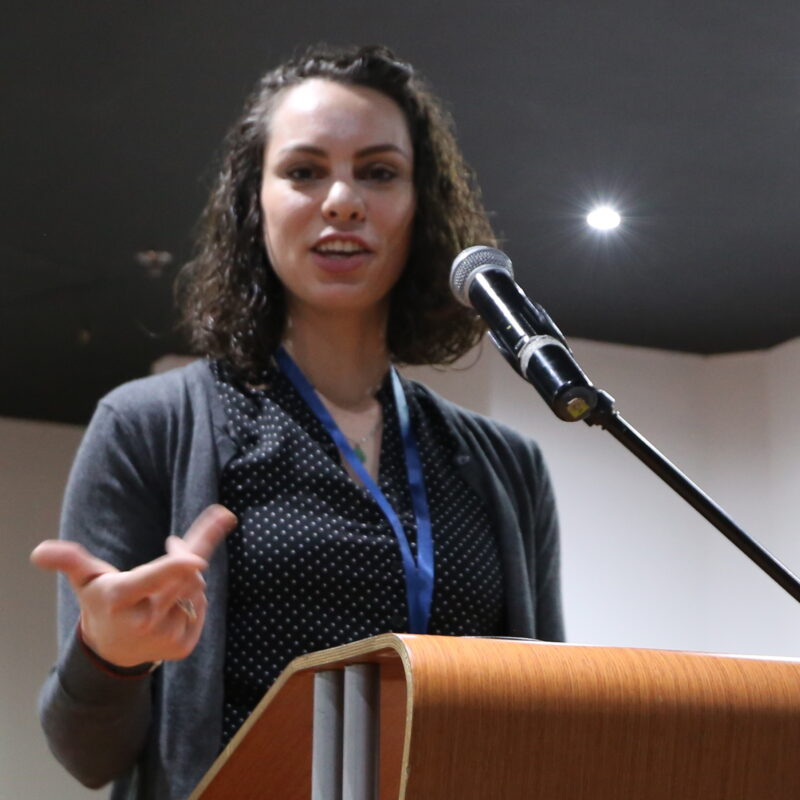 Center for the Study of Global Christianity researcher Gina A. Zurlo, addressing the third global gathering of the Global Christian Forum on 26 April 2018. Photo: Peter Kenny/WCC